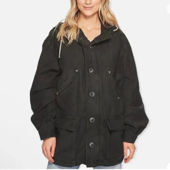 NWOT Free People Joshua Tree Anorak Jacket Black Size XS Retail:  $188 - Picture 2 of 6